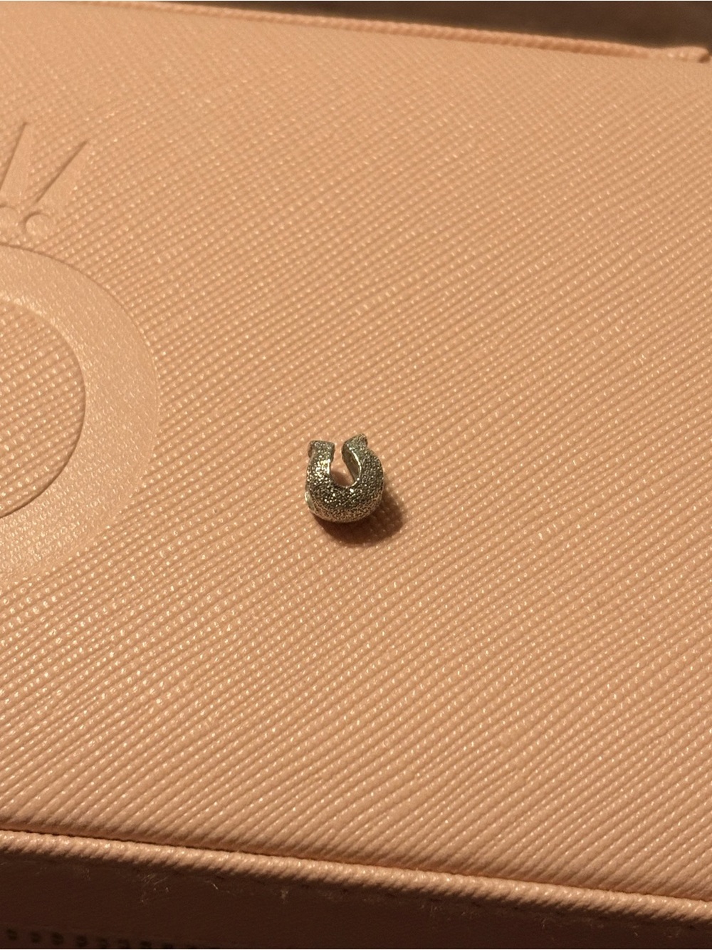 Pandora Textured Horseshoe Mini Charm